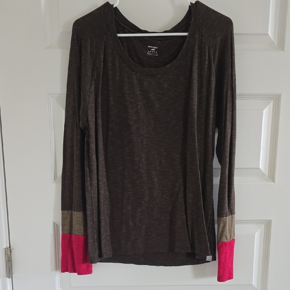 Toad&Co, Women's Long Sleeve Colorblock Top, Large